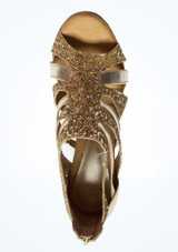 Move Dance Mira Gold Dance Shoe - 2" Gold Side [Gold]