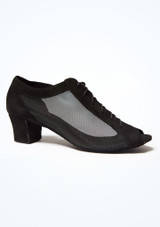 Capezio Beatrice Suede Dance Shoe 1.5" Black Side [Black]