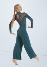 Weissman Curved Illusion Neck Jumpsuit