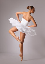 Move Dance Nicole Practice Tutu White Front 3 [White]