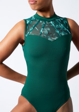 Bloch Lani Green Floral Tank Leotard