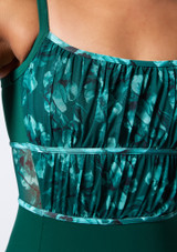 Bloch Ayla Green Floral Camisole Leotard