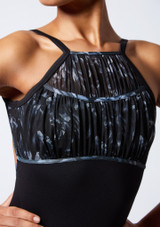 Bloch Rai Black Floral Halter Leotard