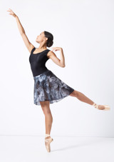So Danca Papillon long skirt Black Front 2 [Black]