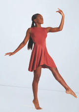 Weissman Asymmetric Jersey Overdress Paprika 2 [Orange]