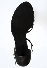 Alegra Giorgia Black Satin Dance Shoe - 2.25" [Black]