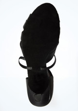 Alegra Cinzia Black Satin Dance Shoe - 2.25" [Black]