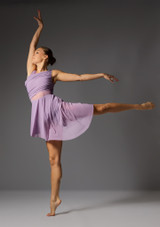 Jolista Belong Asymmetric Flare Dress Dark Lilac Front 2 [Purple]