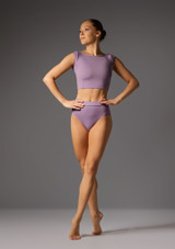 Jolista Entwined Dance Briefs Dark Lilac Front 3 [Purple]