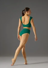 Jolista Entwined Dance Briefs Evergreen Back 3 [Green]