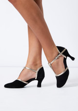 Move Dance Juana T-Bar Dance Shoes - 2.5" [Black]