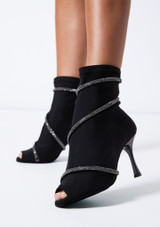 Move Dance Bianca Dance Boot - 3" Black Side [Black]