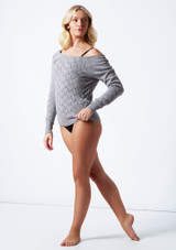Bloch Mila Knit Sweater Grey Front [Grey]