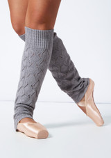 Bloch Lily Knit Tie Shorts Grey Front [Grey]