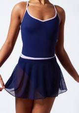 Intermezzo Elsa Wrap Skirt Navy Blue Front 2 [Blue]