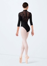 Bloch Calista 3/4 Sleeve Leotard Black Back [Black]