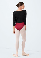 Bloch Bianca Crop Knit Sweater Black Back [Black]