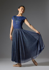 Jolista Thistle Long Ballet Skirt Navy Blue 177 [Blue]
