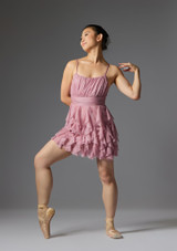 Jolista Twilight Bloom Ruffle Ballet Dress Rose Pink 56 [Pink]