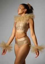Jolista Flash Sequin Costume Bronze 8 [Bronze]