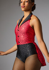 Jolista Jitterbug Sequin Skirted Leotard Red 4 [Red]