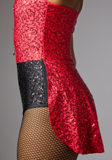 Jolista Jitterbug Sequin Skirted Leotard Red 4 [Red]