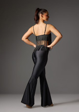 Fringed crop Top Black 6 [Black]