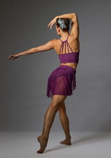 Jolista Lullaby Lyrical Costume Top Plum Front 5 [Purple]