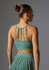 Jolista Lullaby Lyrical Costume Top Juniper Green Front 4 [Green]