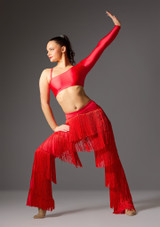 Fringed Trousers Red [Red]