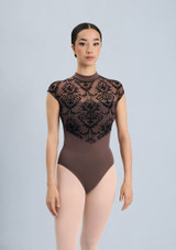 Intermezzo Manila Turtleneck Leotard Mink Front 2 [Brown]