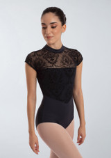 Intermezzo Manila Turtleneck Leotard Black Front [Black]