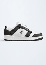 Bloch Kix Dance Sneakers White-Black Front 3 [White]