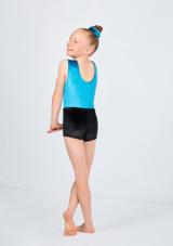 Alegra Girls Illume Velour Dance Shorts Black Back 5 [Black]