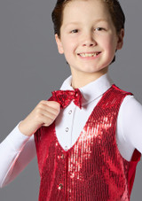 Jolista Sequin Bowtie Red Front [Red]