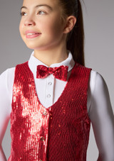 Jolista Sequin Bowtie Red Front 6 [Red]
