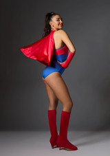 Jolista Twirl Girl Costume Red and blue Front 3 [Red]