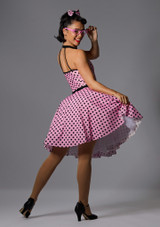 Jolista Peggy Polka Costume Black-Pink Front 5 [Black]