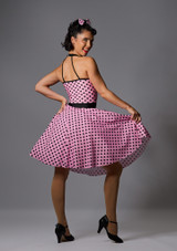 Jolista Peggy Polka Costume Black-Pink Front 2 [Black]