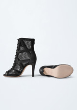 Bloch Allure Heels Dancing Boot Black Front 2 [Black]