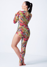 Asymmetric catsuit ACT Back [Patterned]
