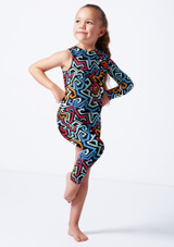 Asymmetric catsuit AZT Front [Patterned]