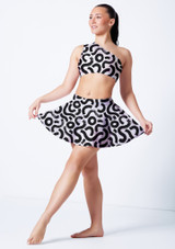 Alegra Print Jasmine Circle Mini Skirt BRS Front [Patterned]