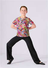 Alegra Kids Print Charlie Dance Top ACT Front [Patterned]