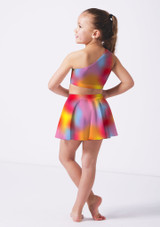 Alegra Girls Print Scarlett Asymmetric Top BAC Back 3 [Patterned]