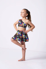 Alegra Girls Print Scarlett Asymmetric Top RET Front 4 [Patterned]