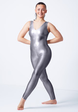 Alegra Metallic Christina Catsuit Dark Grey Front 3 [Grey]