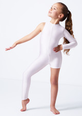 Asymmetric catsuit White Front [White]