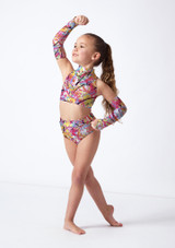 Alegra Kids Print Dance Sleeves ACT Front [Patterned]