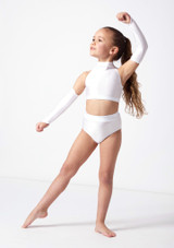 Alegra Kids Dance Sleeves White Front 6 [White]